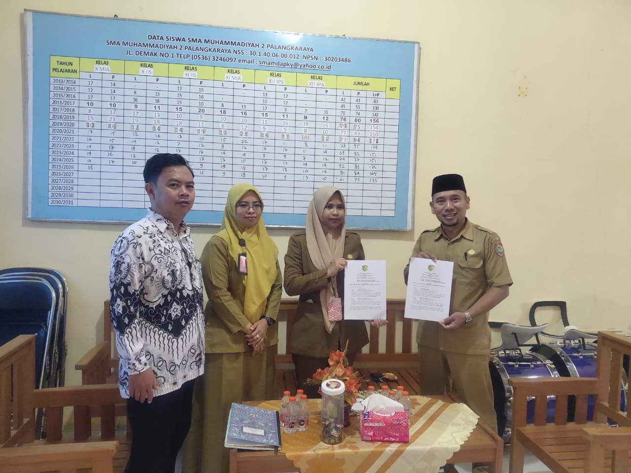 Penandatanganan MoU Kepala Samudra bersama UPTD Puskesmas Kalampangan  (1)