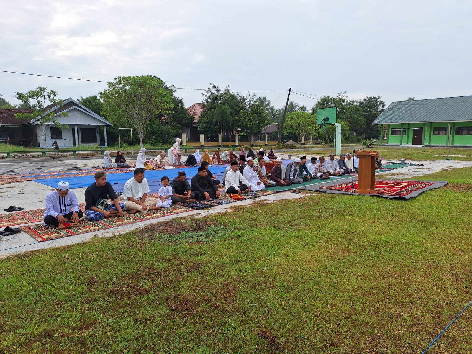 Lapangan SMA Muhammadiyah 2 Palangka Raya Jadi Lokasi Sholat Idulfitri Pimpinan Cabang Muhammadiyah Sabangau