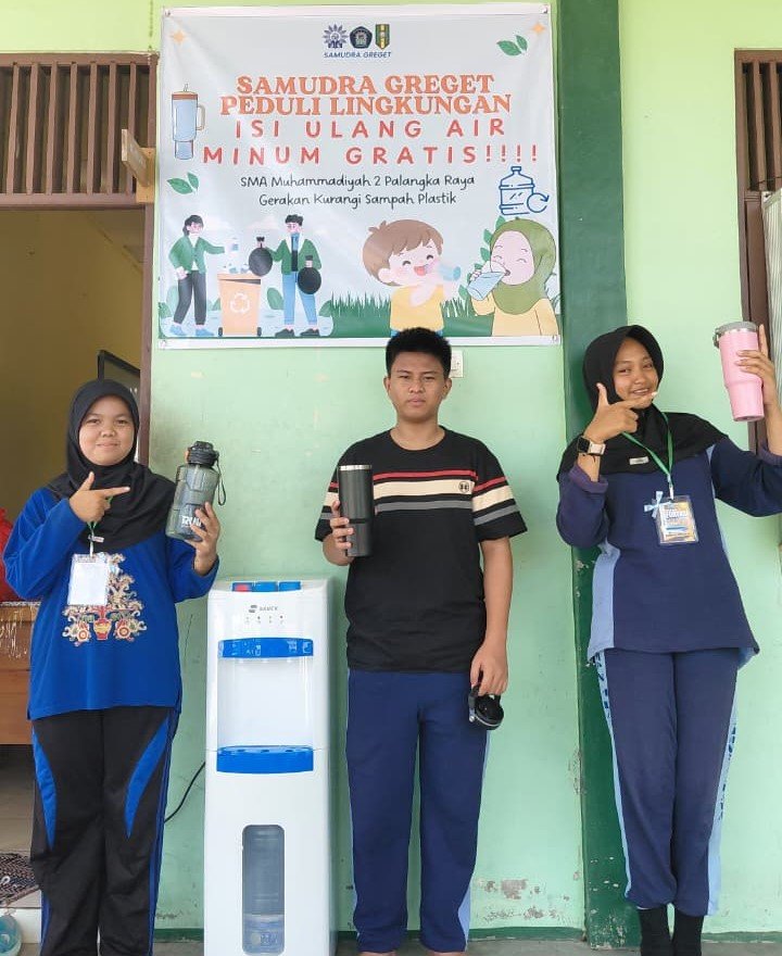 SAMUDRA GREGET SEDIAKAN DISPENSER AIR MINUM ISI ULANG GRATIS